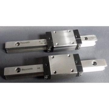 Rexroth N NR 7210 Linear Slide Rail 6-1/4#034; w/ Block R201119330 Lot of 2