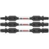 Bosch Impact Tough Screwdriver Bit Set 2-1/2-In Square Double-Ended Bit Set