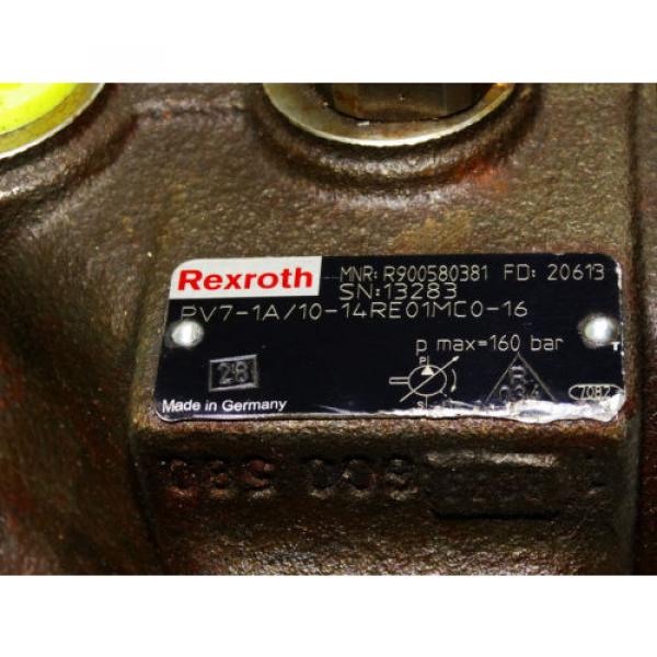 Rexroth Bosch PV7-1A/10-14RE01MC0-16  /  R900580381  /  hydraulic pumps  Invoice #4 image