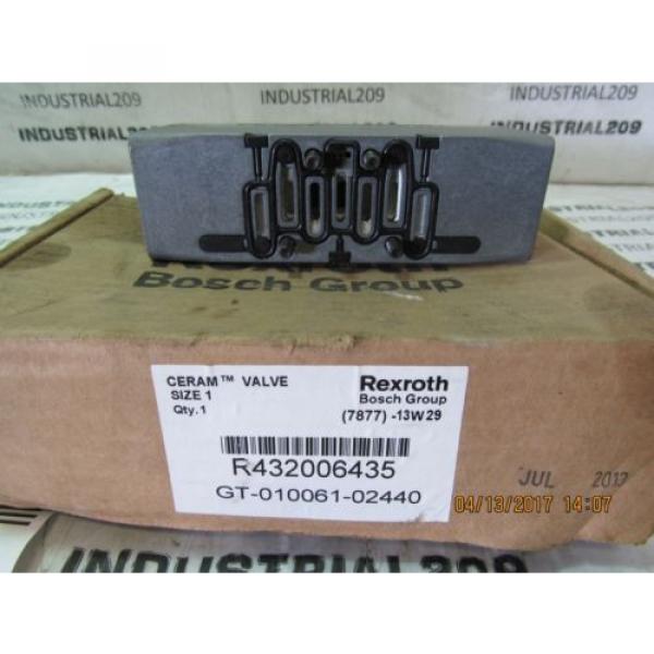 REXROTH CERAM VALVE RT32006435 GT-010061-02440 Origin #5 image