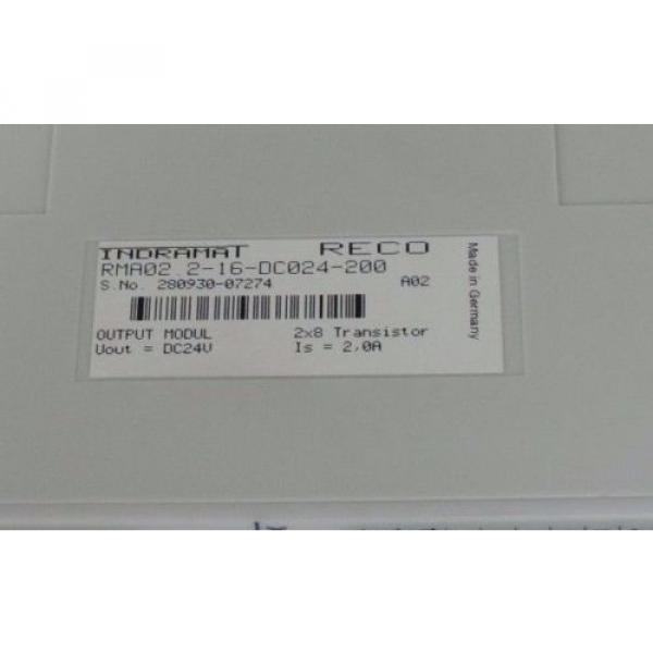 Origin REXROTH INDRAMAT RMA022-16DC024-200 OUTPUT MODULE 24VDC, 2AMP #4 image