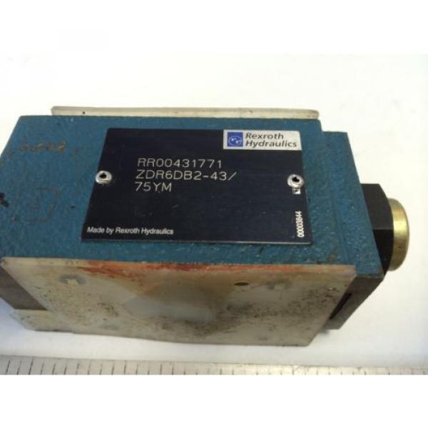 Origin REXROTH HYDRAULIC ZDR6DB2-43/75YM   RR00431771    00003844 VALVE   GB #2 image