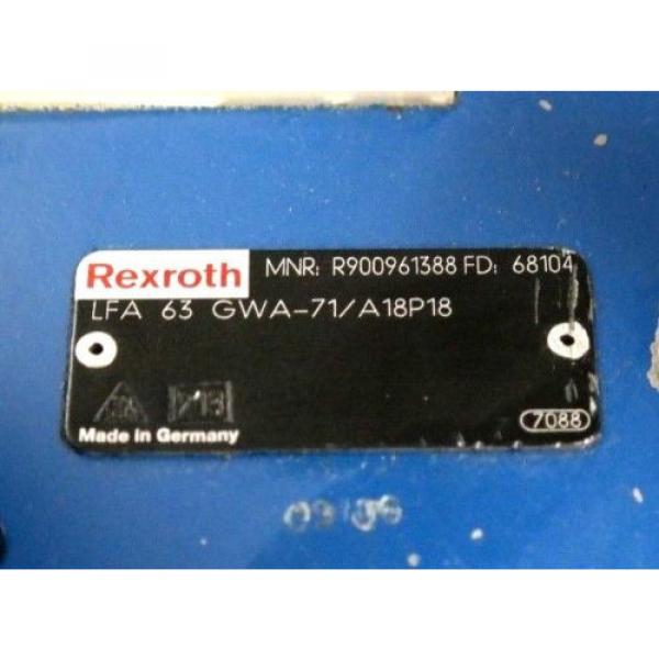 REXROTH LFA63GWA-71/A18P18 HYDRAULIC CARTRIDGE VALVE R900961388 Origin #4 image