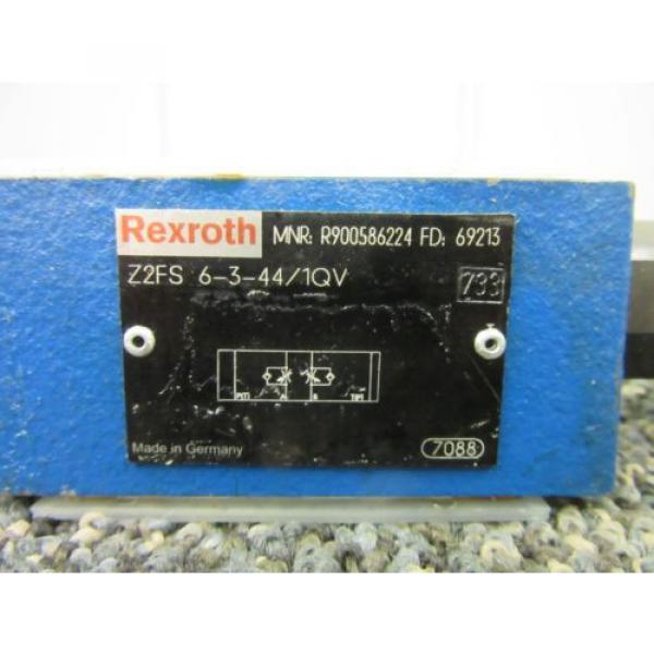 REXROTH BOSCH SANDWICH THROTTLE CHECK VALVE Z2FS R900586224 KEYED FLOW Origin #2 image