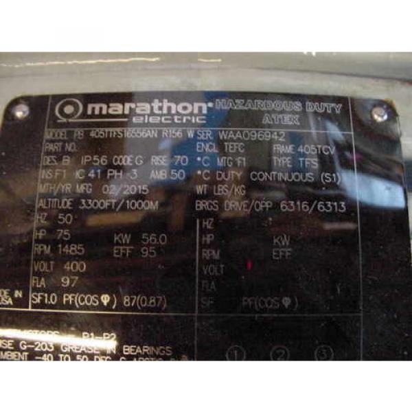 origin Rexroth Hydraulic pumps AA4VSO125DR/VDK75U99E Marathon 100 HP Axial Piston #7 image