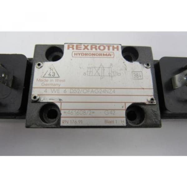 REXROTH 4 WE 6 D52/OFAG24NZ4 24V DC 26W VALVE #2 image