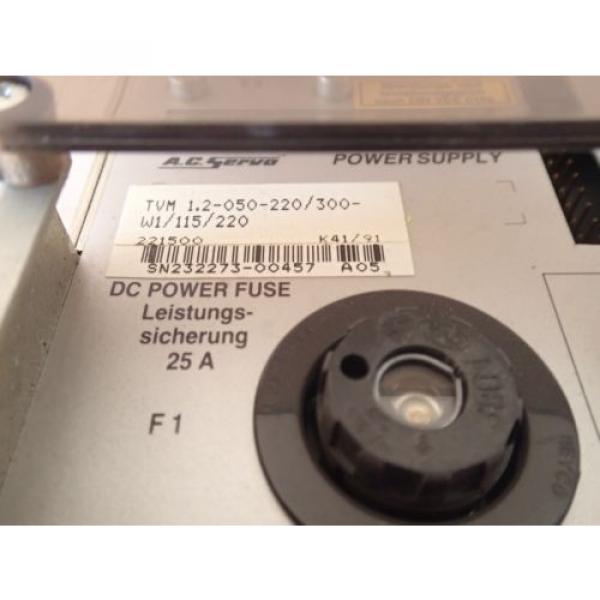 WARRANTY REXROTH INDRAMAT SERVO TVM 12-050-220/300-W1/115/220 POWER SUPPLY UNIT #4 image