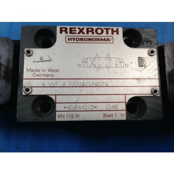 USED REXROTH 4WE6E52/AG24NZ4 DIRECTIONAL VALVE 4 WE 6 E52/AG24NZ4 U4 #2 image