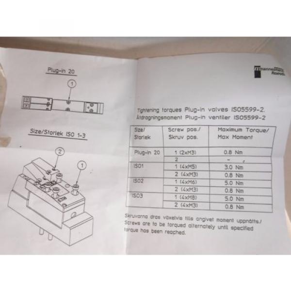 REXROTH BOSCH 261-208-120-0, 24VDC PNEUMATIC VALVE 2612081200 #8 image