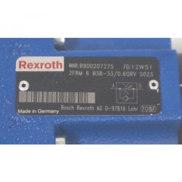 Origin REXROTH R900207275 FLOW CONTROL VALVE 2FRM-B-B38-33/06QRV-S023 #3 image