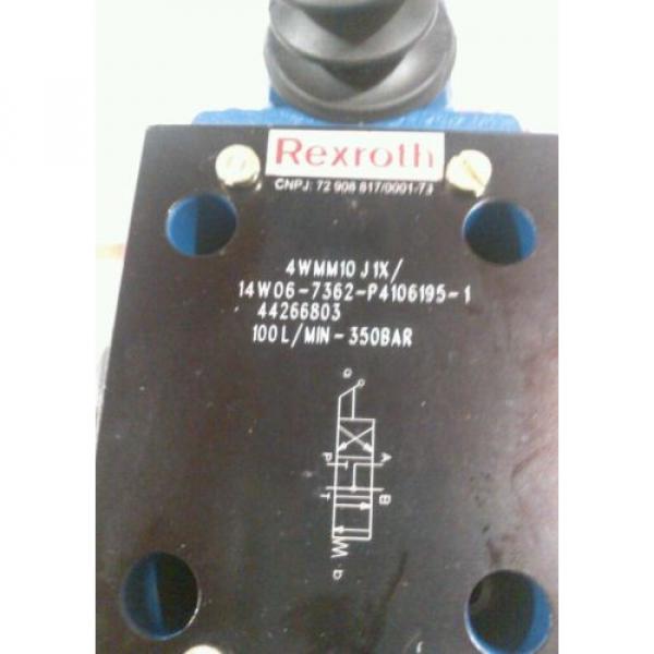 REXROTH MANUAL DIRECTIONAL VALVE MODEL 4WMM-10 J1X/14W06-7362 #2 image