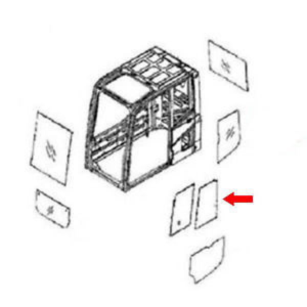 20Y-54-52840 Rear Door Slider Glass Fits Komatsu Excavator PC290NLC-6K PC130-6K #1 image