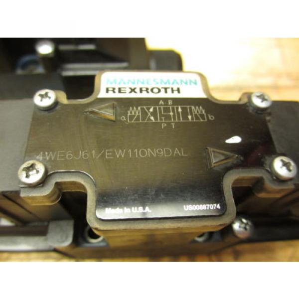 Mannesmann Rexroth 4WE6J61/EW110N9DAL Hydraulic Directional Valve 021464 Coil #2 image