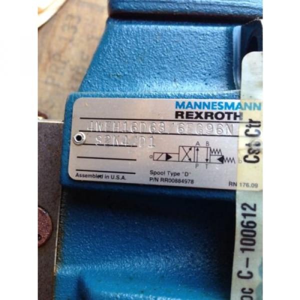 Origin MANNESMANN REXROTH 4WEH16D6X/6EG96NS2K4/D1 DIRECTIONAL VALVE 4WEH16D636EG96N #11 image