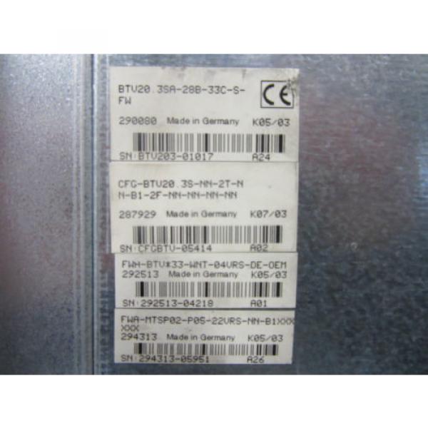 Rexroth Indramat BTV203SA-28B-33C-S-FW  -used- #4 image