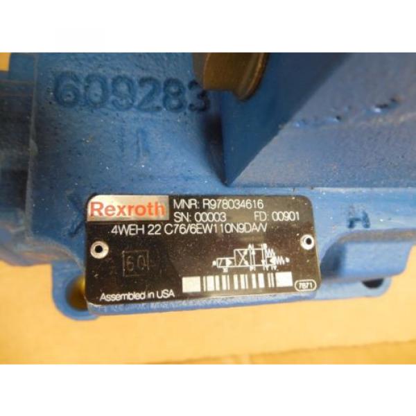 Rexroth Directional Valve 4WE 6 D62/EW110N9DA/V 4WEH 22 C76/6EW110N9DA/V origin #3 image