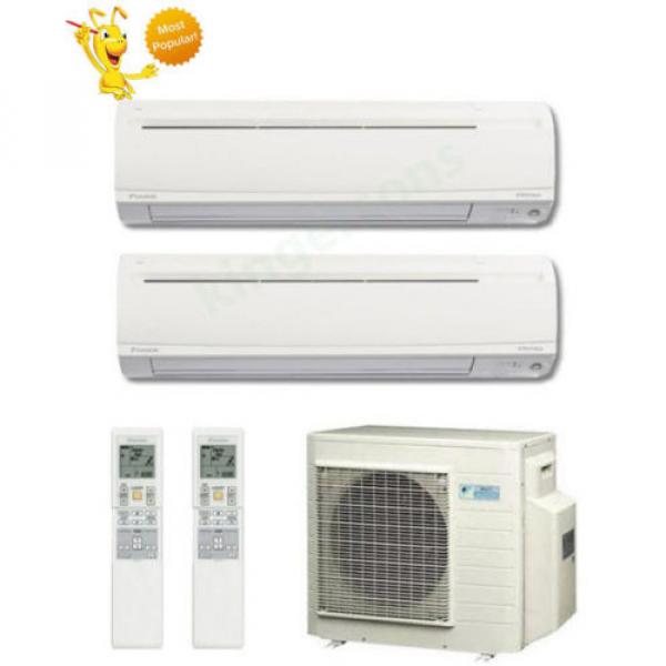 12000 + 18000 Btu Daikin Dual Zone Ductless Wall Mount Heat Pump Air Conditioner #1 image