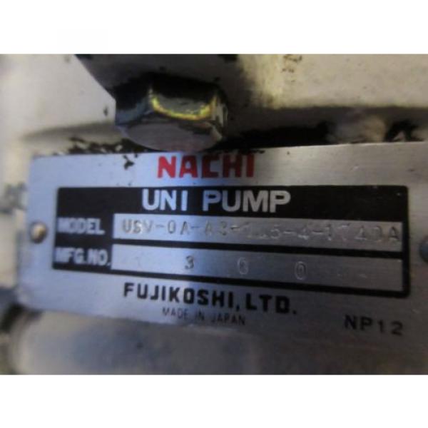 FUJI NACHI OIL MOTOR MLA2097J PUMP USV-0A-A3-15-4-1740A VDS-0B-1A3-D-1731A #8 image