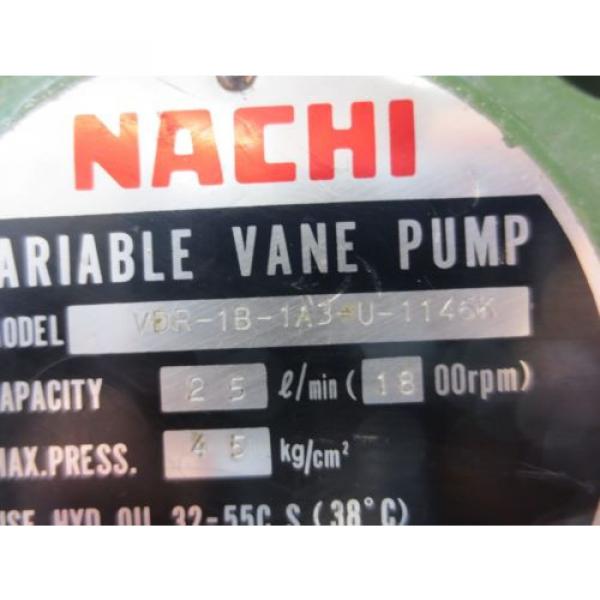 NACHI HYDRAULIC OIL UNI MOTOR PUMP 22KW 4P LTIS90-NR VDR-1B-1A3-U-1146K #9 image