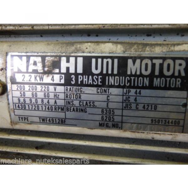 Nachi Uni Pump UVN-1A-1A3-22-4-10  _ UVN1A1A322410 _ Motor TWF4912BF _ VDN-1A3 #4 image