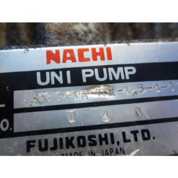 MEIDENSHA MEDEN MOTOR LTF70-NR NACHI PUMP VDR-1B-1A2-11 UVD-1A-A2-15-4-13 #4 image