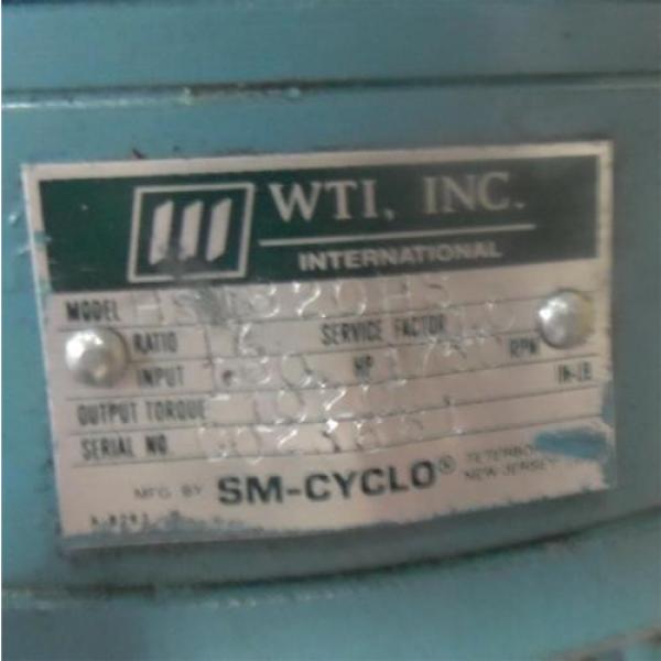 SUMITOMO SM-CYCLO 180INPUT, 1750RPM, GEAR REDUCER HS1820HS #3 image