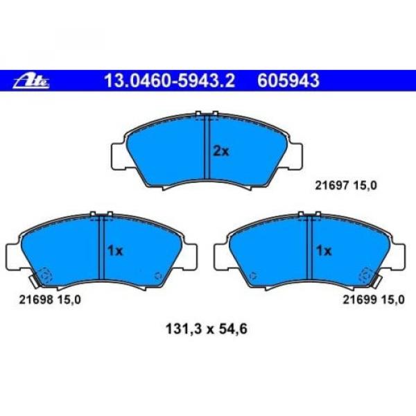 ATE Bremsbeläge Bremsbelag Satz   HONDA  130460-59432  Vorderachse #3 image