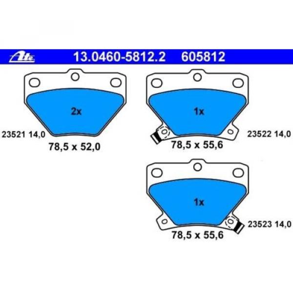 ATE Bremsbeläge Bremsbelag Satz   TOYOTA  130460-58122  Hinterachse #3 image