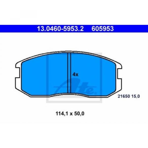 ATE 4x Bremsbeläge Bremsbelagsatz Vorne #2 image
