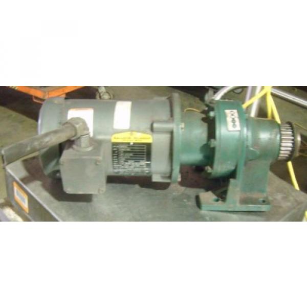 BALDOR RELIANCE 3/4 HP MOTOR VM3542 WITH SUMITOMO GEAR REDUCER HS3105H8 #2 image