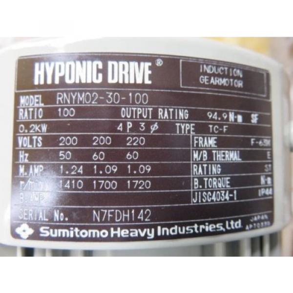 Origin SUMITOMO DRIVE RNYM02-30-100 MOTOR MITSUI BUSSAN RNYM0230100 NIB #4 image