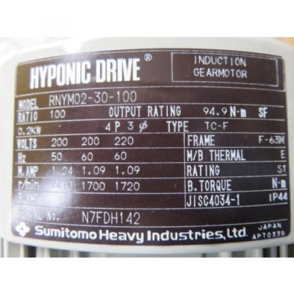 Origin SUMITOMO DRIVE RNYM02-30-100 MOTOR MITSUI BUSSAN RNYM0230100 NIB #5 image