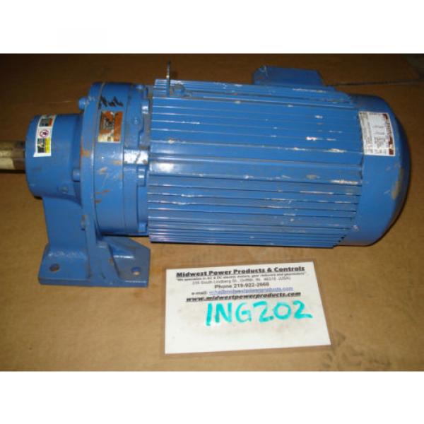 Sumitomo Cyclo gearmotor CNHM-8-4125YB-6, 292 rpm, 6:1, 75hp, 230/460, inline #1 image