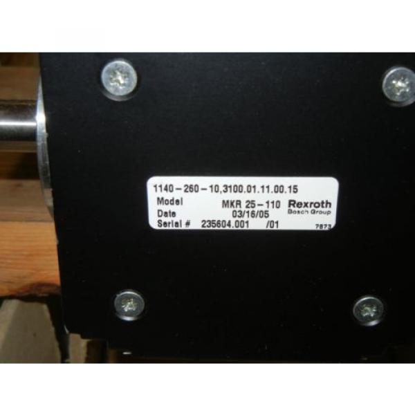 REXROTH 1140-260-10,310001110015 Origin MODEL MKR 25-110 HIRATA LINEAR SLIDE #1 image