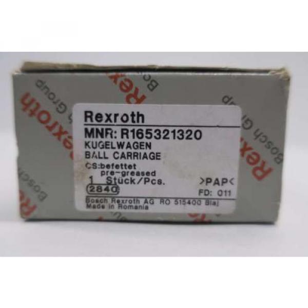 Origin REXROTH R165321320 BALL RAIL RUNNER BLOCK LINEAR BEARING D552109 #6 image