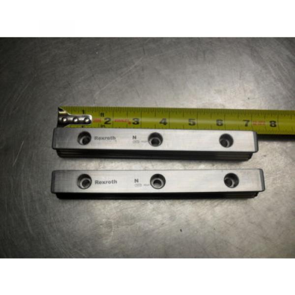 qty 2 - Rexroth 7873 16Q01 Linear Bearings Rail Guild 175MM long x 23MM wide #3 image