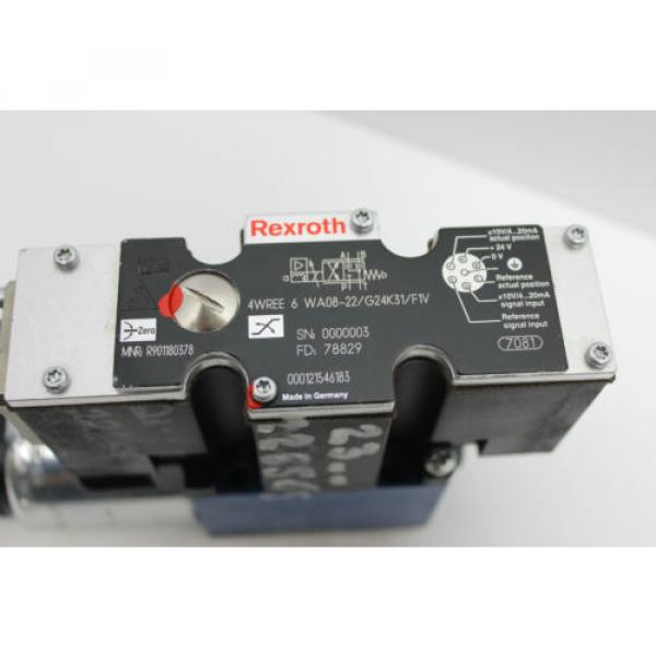 Rexroth Proportional Valve 4WREE6WA08-22/G24K31/F1V Origin #3 image