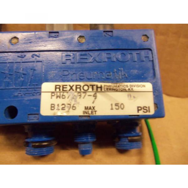 RexRoth PW67697-4 PW676974 B1296 150 PSI Pneumatic Solenoid Valve #2 image