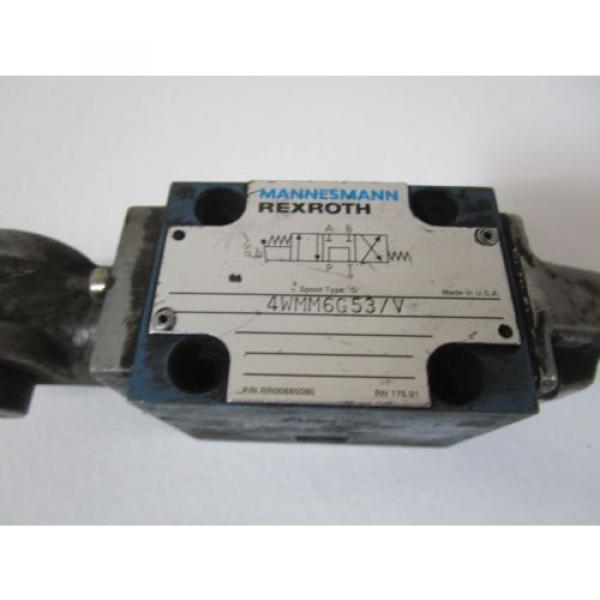 REXROTH VALVE 4WMM6G53/V USED #2 image