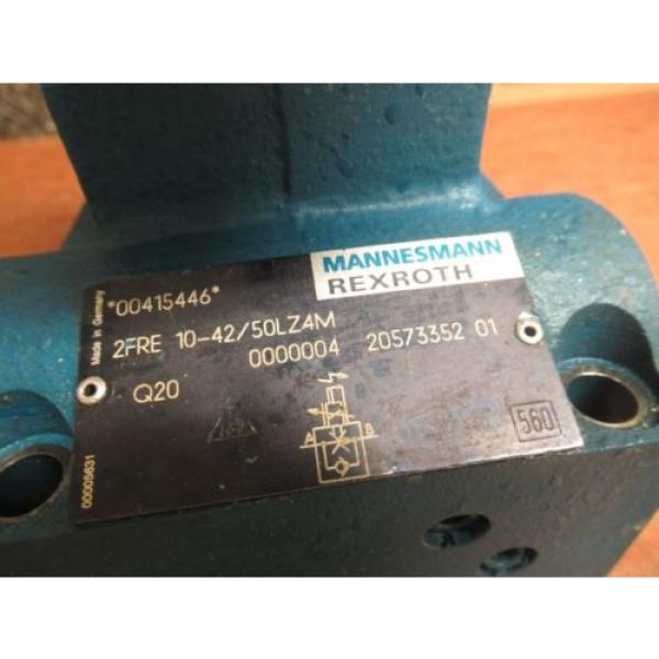 REXROTH SOLENOID VALVE 2FRE 10-42/50L4M 00415446 2FRE104250L4M #2 image