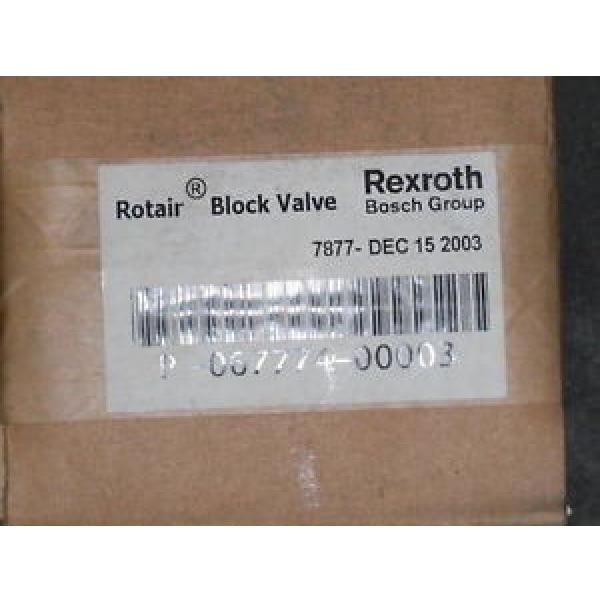 REXROTH ROTAIR BLOCK VALVE P-067774-00003  SEALED #1 image