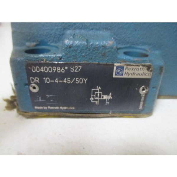 REXROTH DR 10-4-45/50Y DIRECTIONAL VALVE Origin NO BOX #4 image