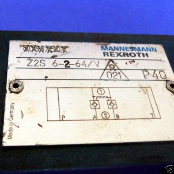 MANNESMANN REXROTH CHECK VALVE Z2S6-2-64/V #3 image