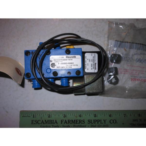 REXROTH SOLENOID VALVE P-069883-00001---110 VAC 50/60 HZ---NSN 4810-01-235-3605 #2 image