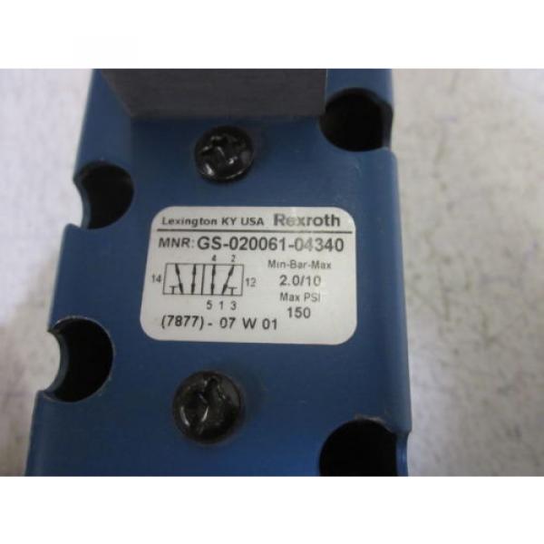 REXROTH GS-020061-04340 CERAM VALVE USED #4 image