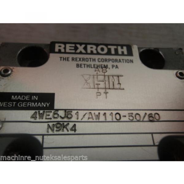 Rexroth Solenoid Operated Valve 4WE6J51/AW110-50/60 N9K4_4WE6J51AW11050/60N9K #3 image