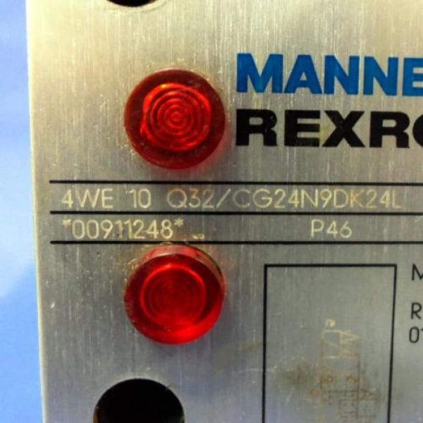 MANESMANN REXROTH 24V 146A DIRECTIONAL CONTROL VALVE 4WE-10Q32/CG24N9DK24L #2 image