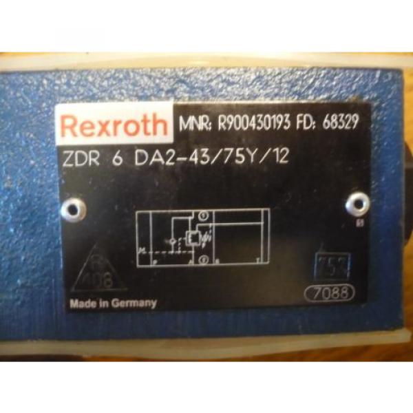 origin Rexroth R900430193 ZDR 6 DA2-43/75Y/12 ZDR6DA2-43/75Y/12 Valve #3 image