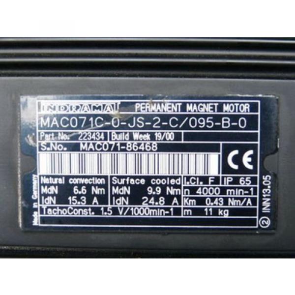 Rexroth Indramat MAC071C-0-JS-2-C/095-B-0 Permanent-Magnet-Motor #2 image