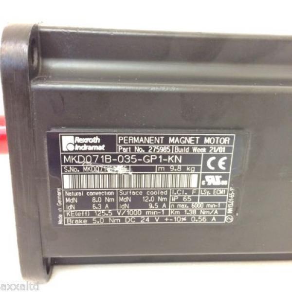 Servo Motor 275985 Rexroth Indramat MKD071B-035-GP1-KN origin #2 image